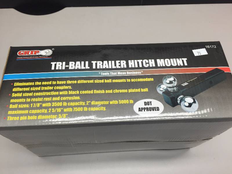 lot 73 image: TRI-BALL TRAILER HITCH