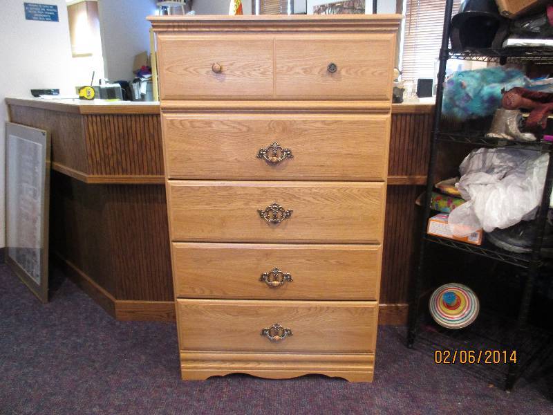 Tall Dresser Has Wear....