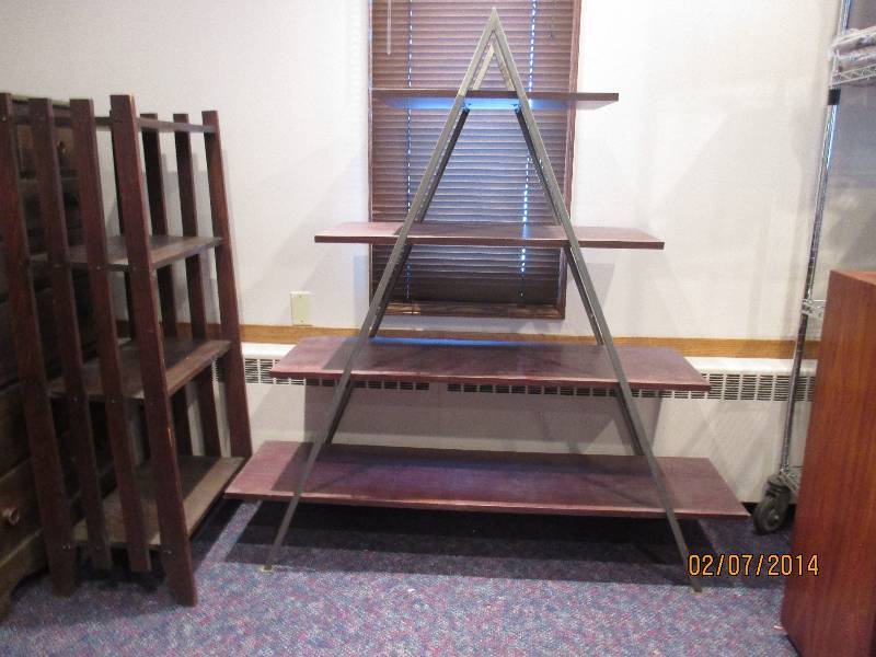 Mid Century Modern Style A-Frame 4 Tier Shelf...