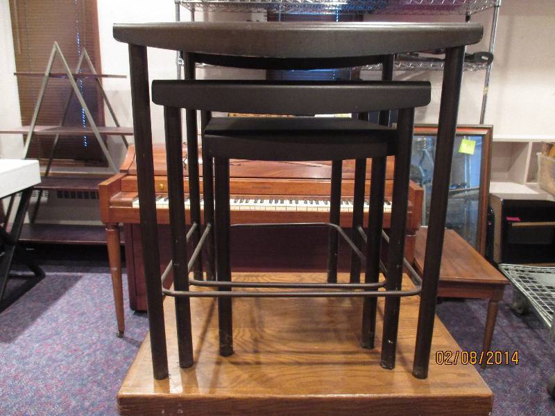 Solid Metal Nesting End Tables....