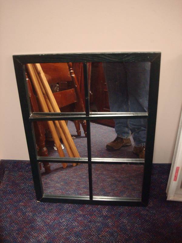Window Style Wall Mirror, Has Wear...