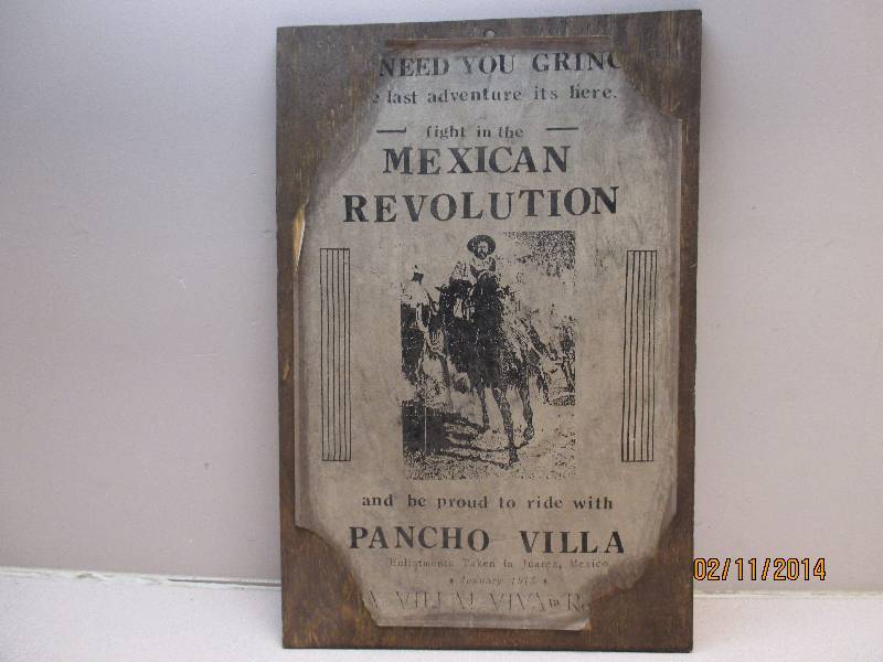 Pancho&nbspVilla Reproduction Poster Board.&...