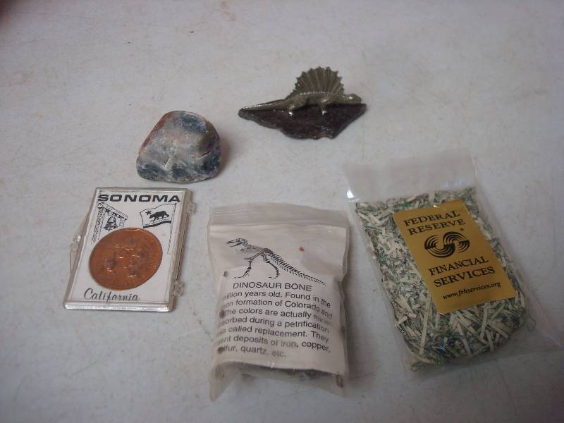 Small Lot Of Collectible Items, Shredded Bill...