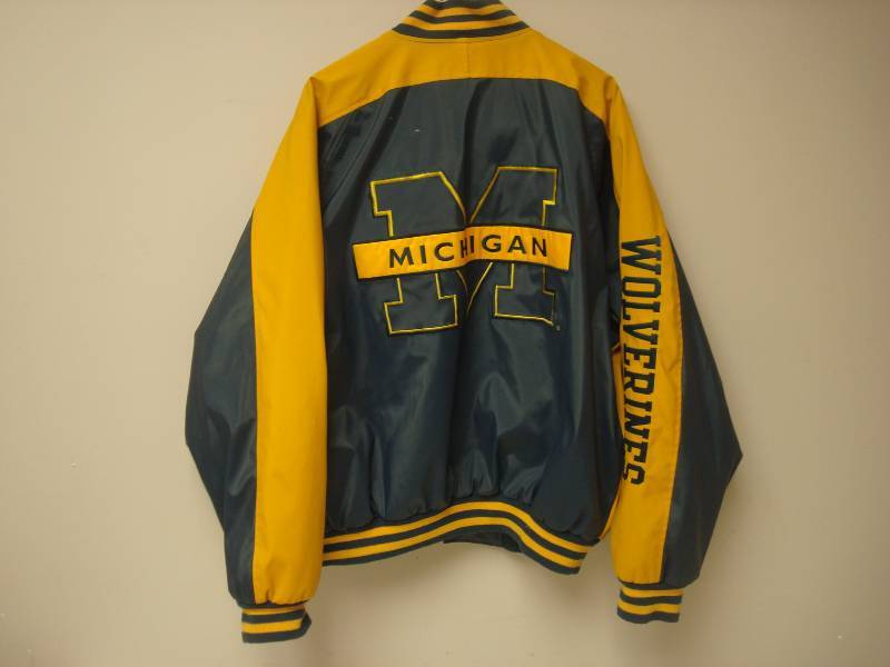 Michigan Vinyl Jacket, Used, Size Medium...