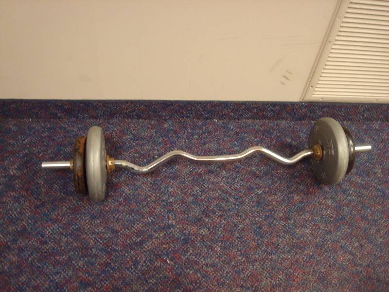 Curling Bar With Some Weights...