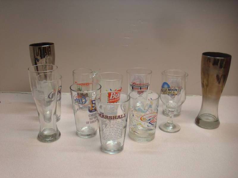 Lot Of Drinking Glasses, Beer And Sports Viki...