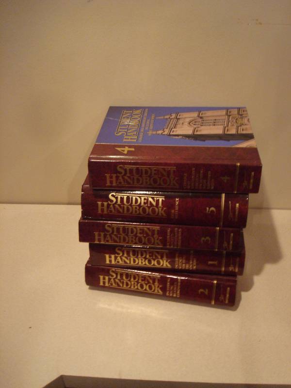 Set Of Student Handbooks, Some Wear...