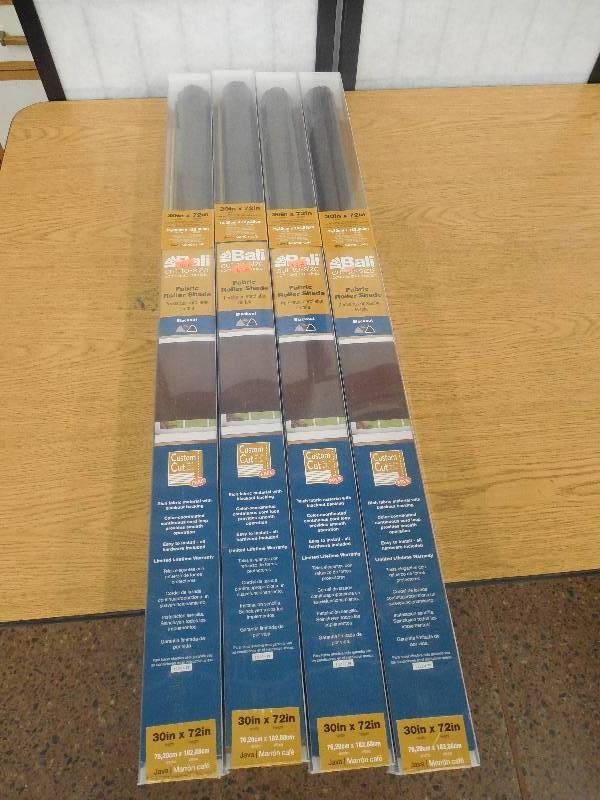 (4) Java Blackout Fabric Roller Shade - 30 in. W x 72 in. L