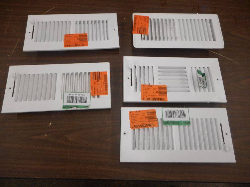 (5) 10X4 HEAT REGISTERS