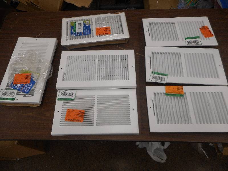 (7) 12X6 HEAT REGISTER VENTS
