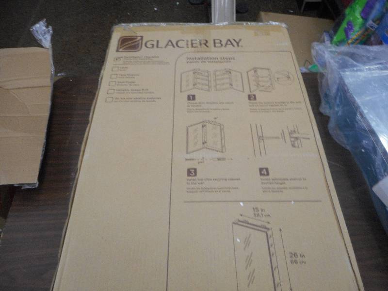 15 in. x 26 in. Surface-Mount LED Mirror Medicine Cabinet with Motion & Photocell Sensor