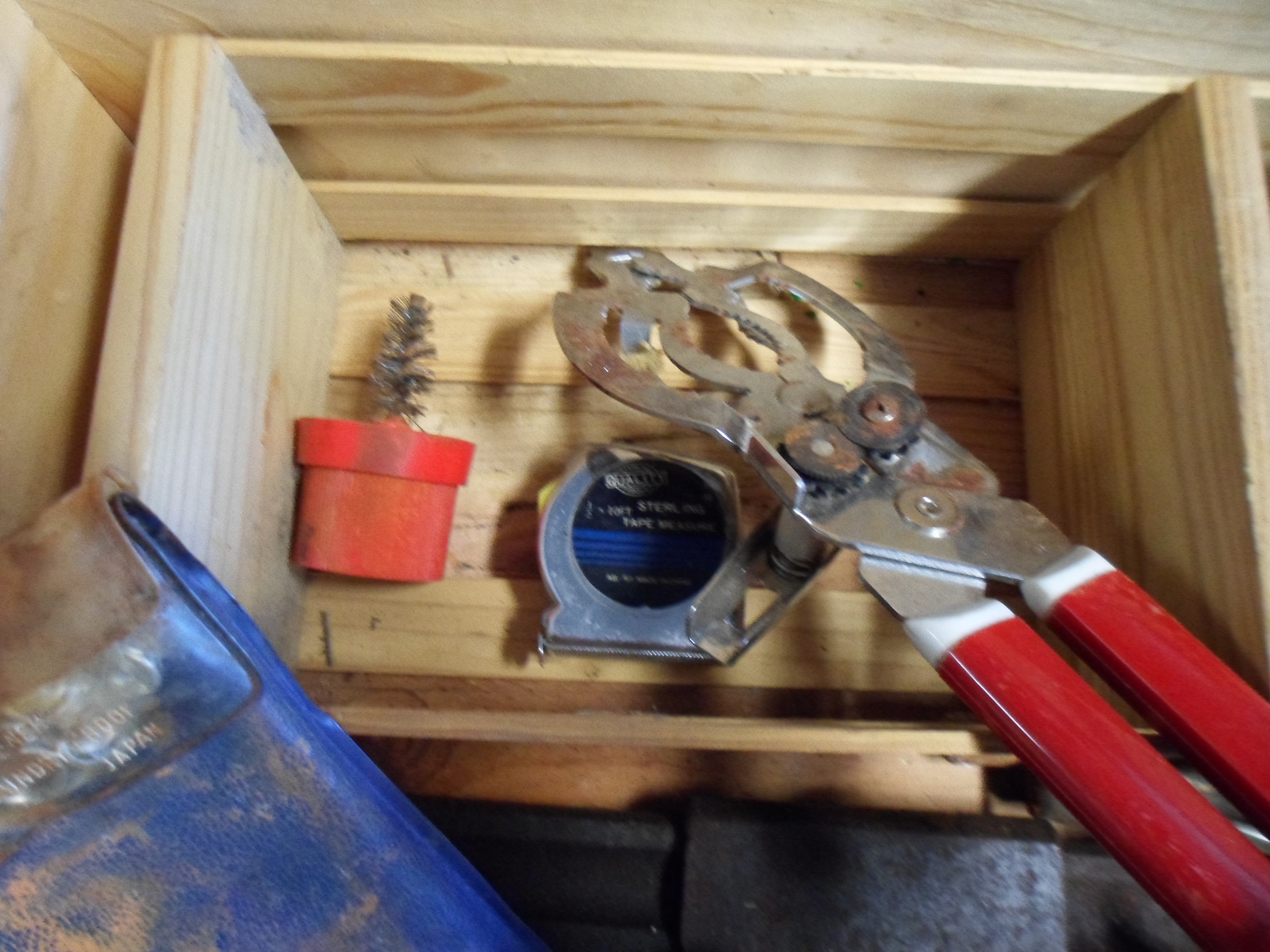 Wood Crate Full of Tools...