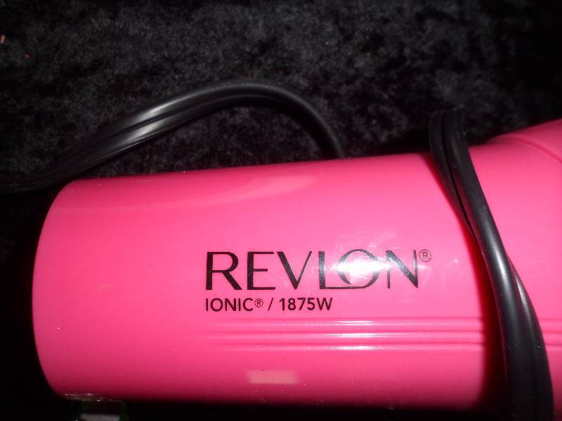 Pink Revlon Hair Dryer, Nail Dryer, Nail File, & Many False Nails