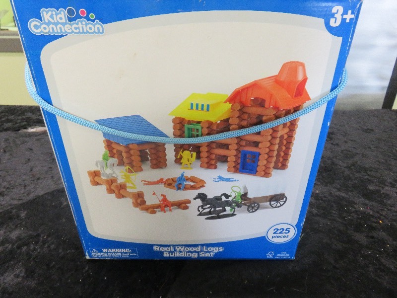 Real Wood Logs Building Set