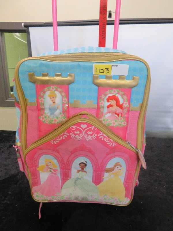 Disney Princess Rolling Luggage wBarbies