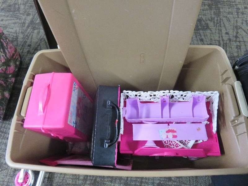 Large Tub of Barbie Toys