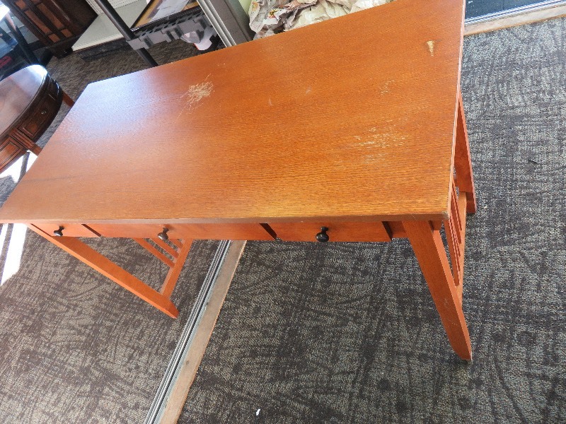 Wood 3 Drawer Desk