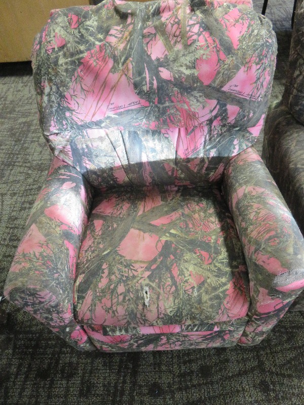 Pink Camo Reclining Chair