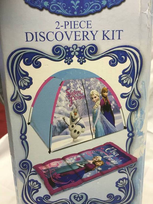 lot 92 image: Disney Frozen Play Tent And Sleeping Bag Discovery