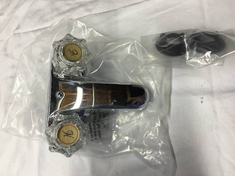 lot 32 image: LDR 2-Handle Bathroom Faucet - Chrome