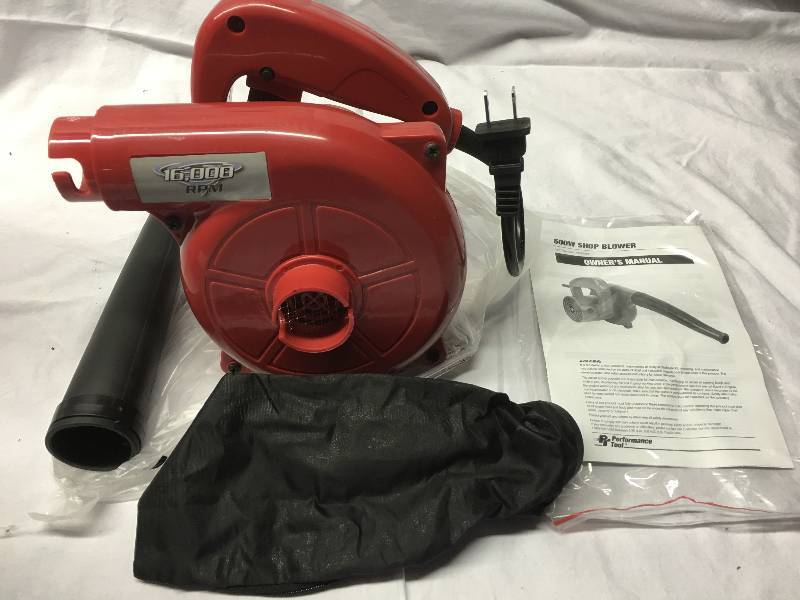 lot 42 image: Performance Tool 600-Watt GarageShop Blower
