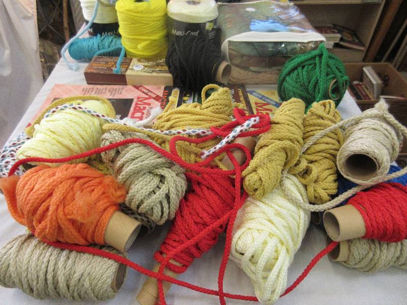 Crafting - Macrame Cord, Instruction Books and Paint