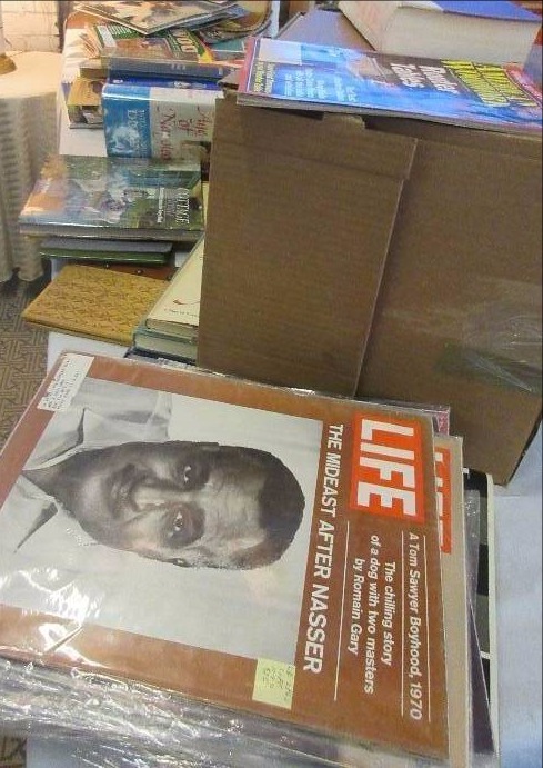 Vintage Magazines, Books and Vinyl Records