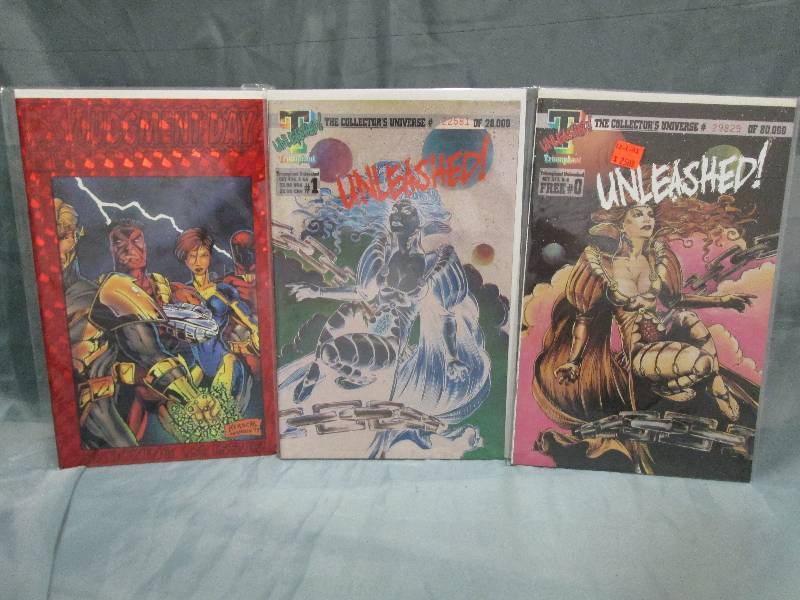 Comic Book lot of 3 books- vary...