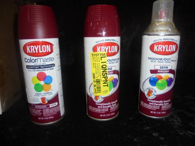 Lot - BURGANDY Spray Paint