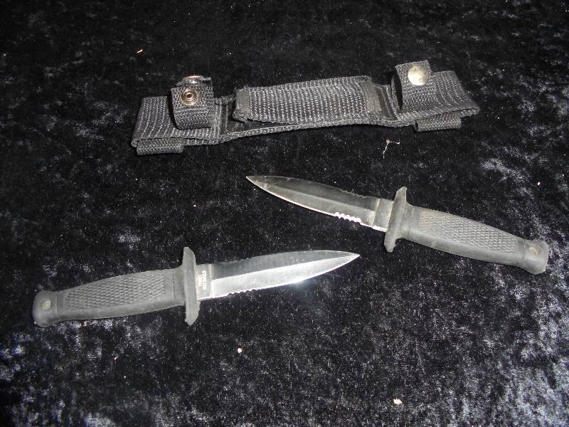 Ankle Knife Set - Stainless Blade
