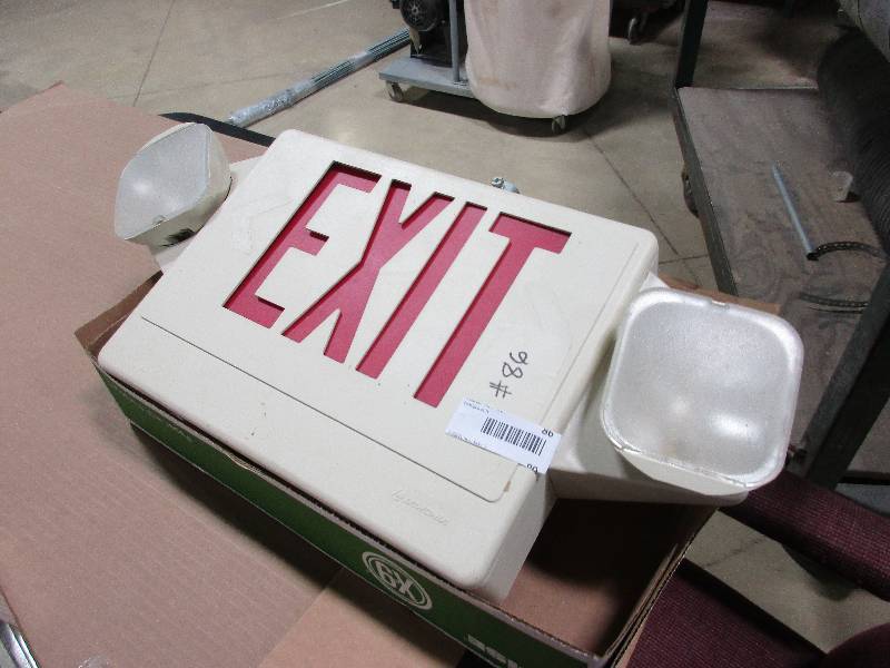 Exit sign