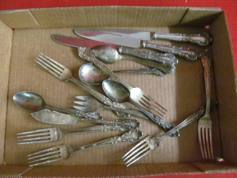 lot 101 image: sterling flatware