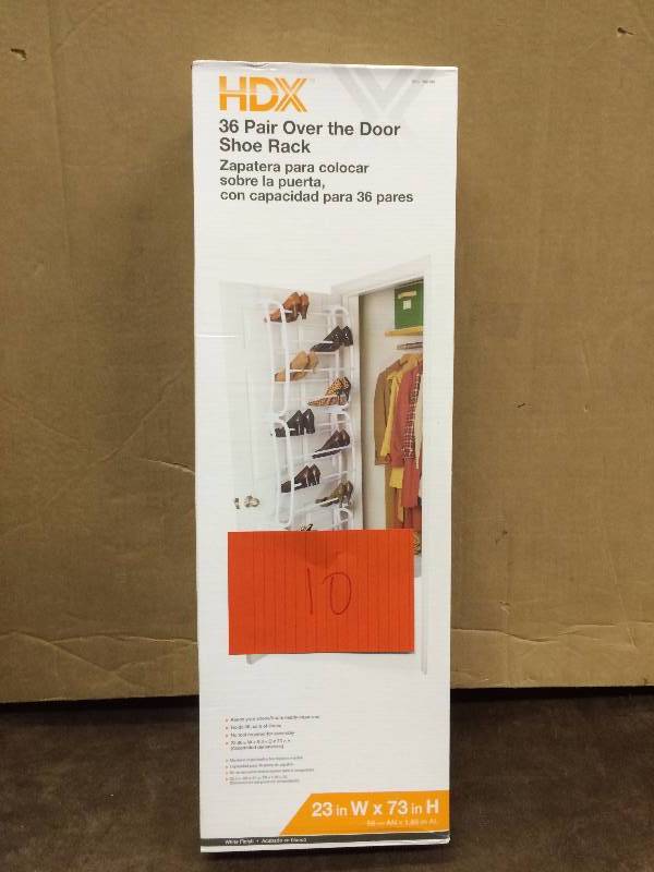 HDX 36 Pair Over the door  shoe Rack New