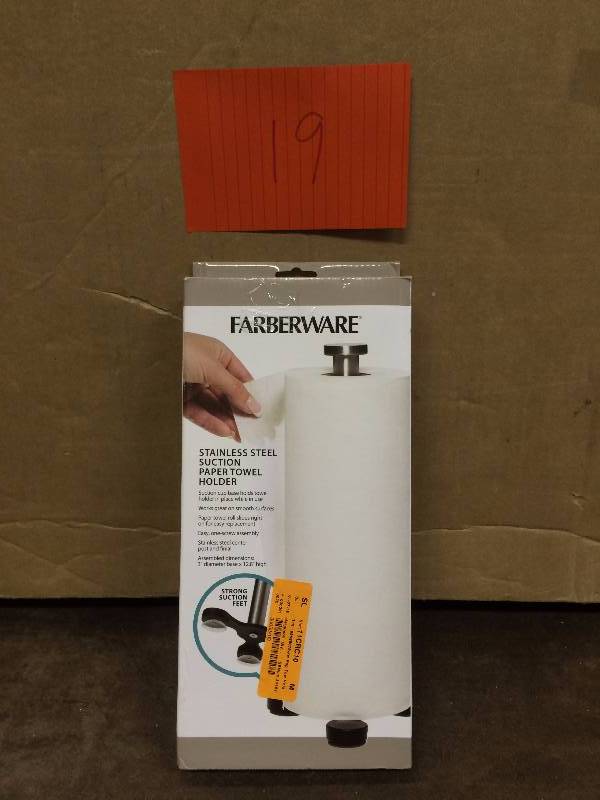 Farberware Stainless Steel  Suction Paper Towel Holder