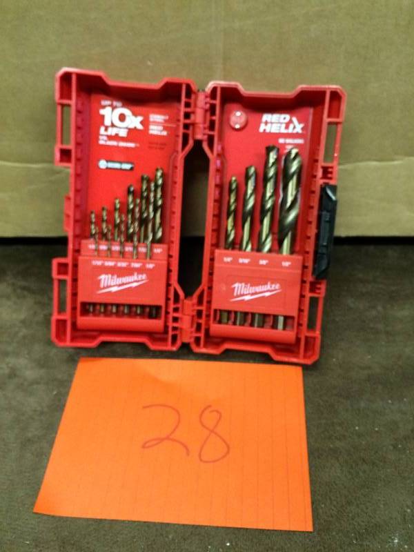 Milwaukee Cobalt Red Helix Drill Bit Kit (15-Piece)