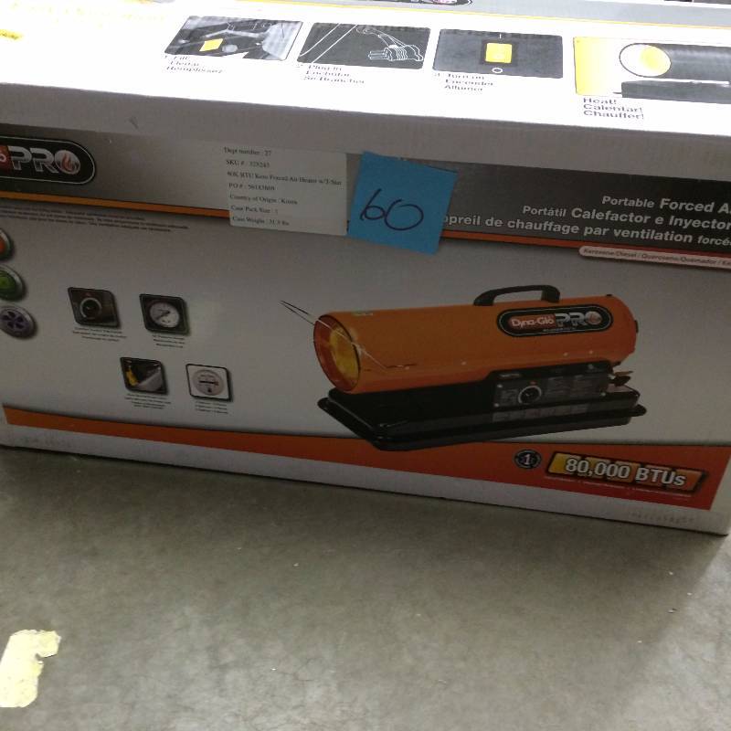 Dyna Glo Portable Heater 80,000 BTUS