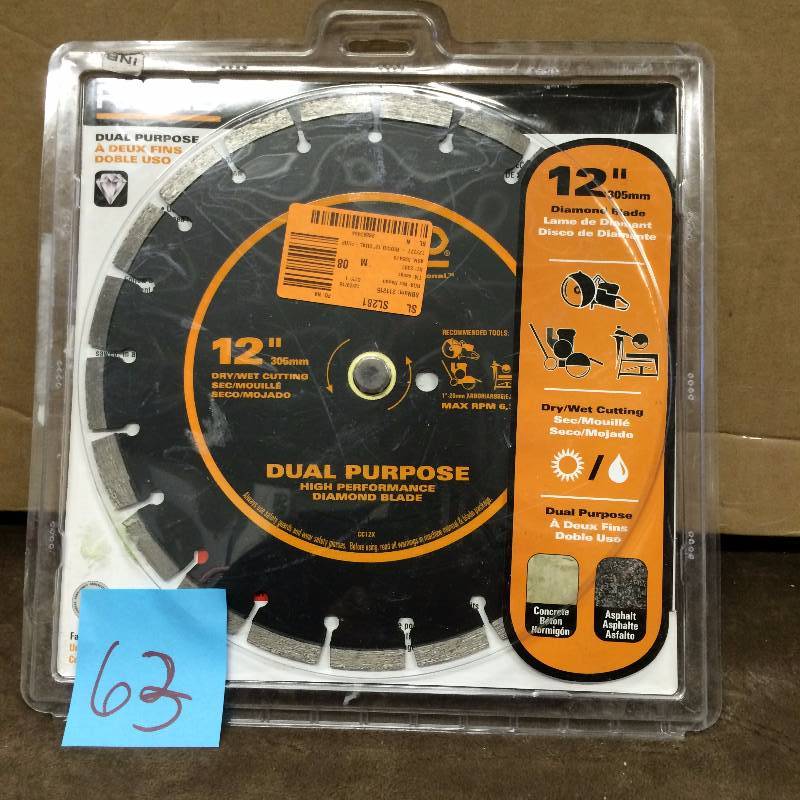 12 Dual Diamond Blade New