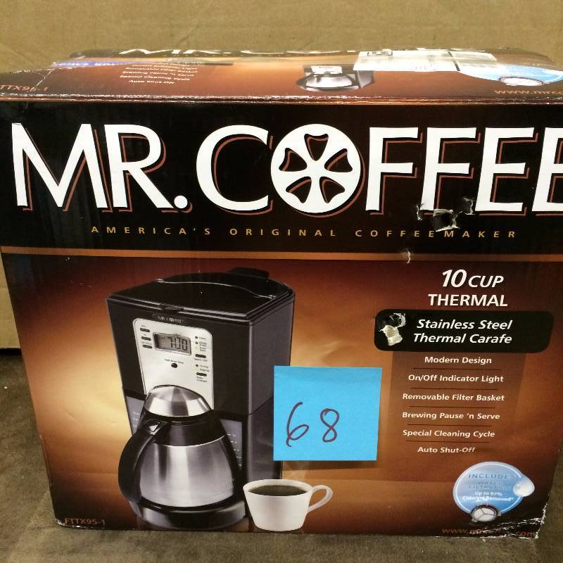 Mr Coffee Coffee Maker 10 cup thermal used Tested Works