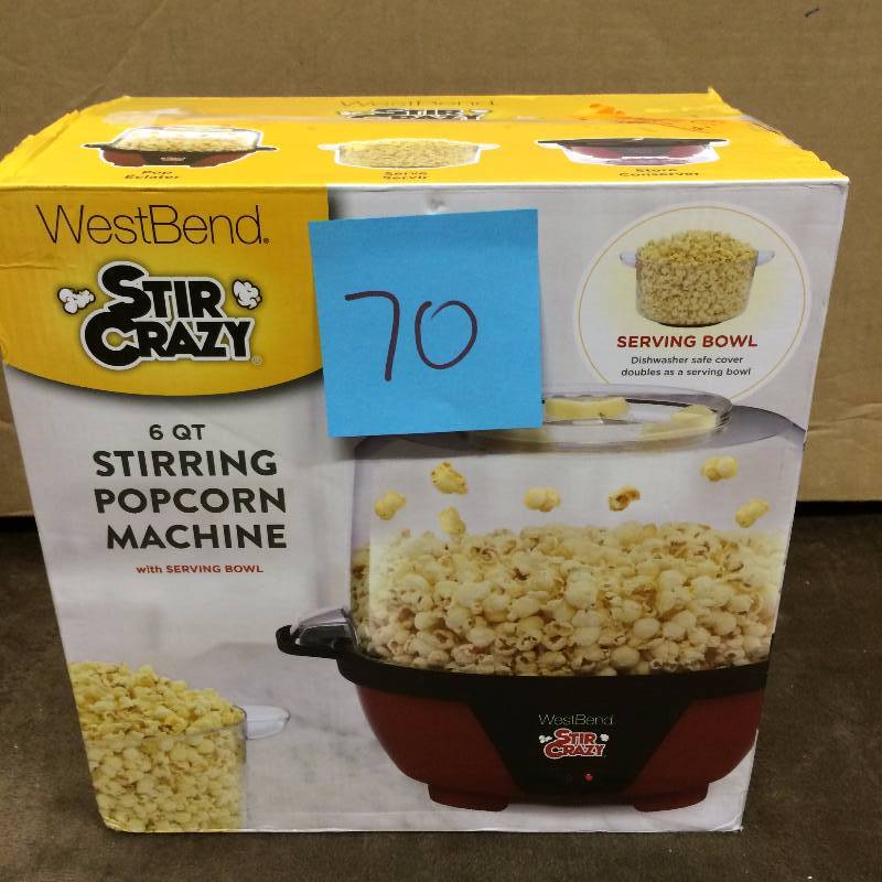 Stir Crazy Stirring Popcorn Machine