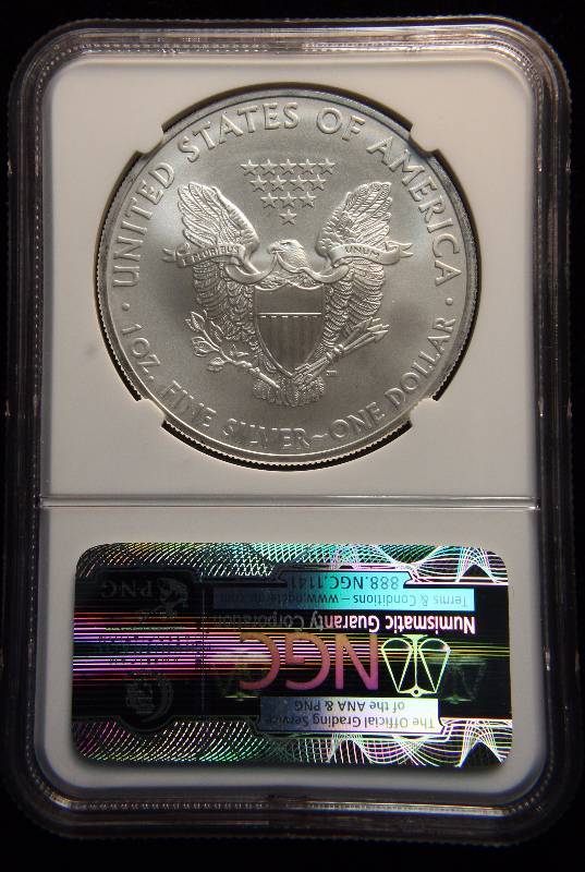2012 (S) AMERICAN SILVER EAGLE 1 TROY OZ. .999 FINE SILVER DOLLAR MS69 NGC FIRST RELEASES