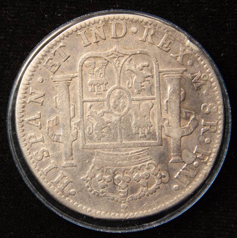 1798 MEXICO COLONIAL SILVER 2 REALES - CAROLUS IIII IN AIRTITE CASING