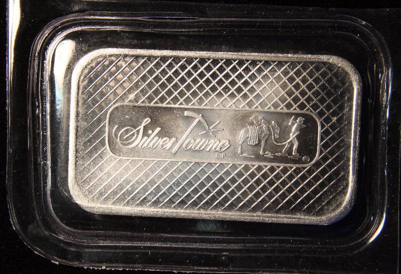1 TROY OZ. .999 FINE SILVER BAR SILVERTOWNE PROSPECTOR SEALED