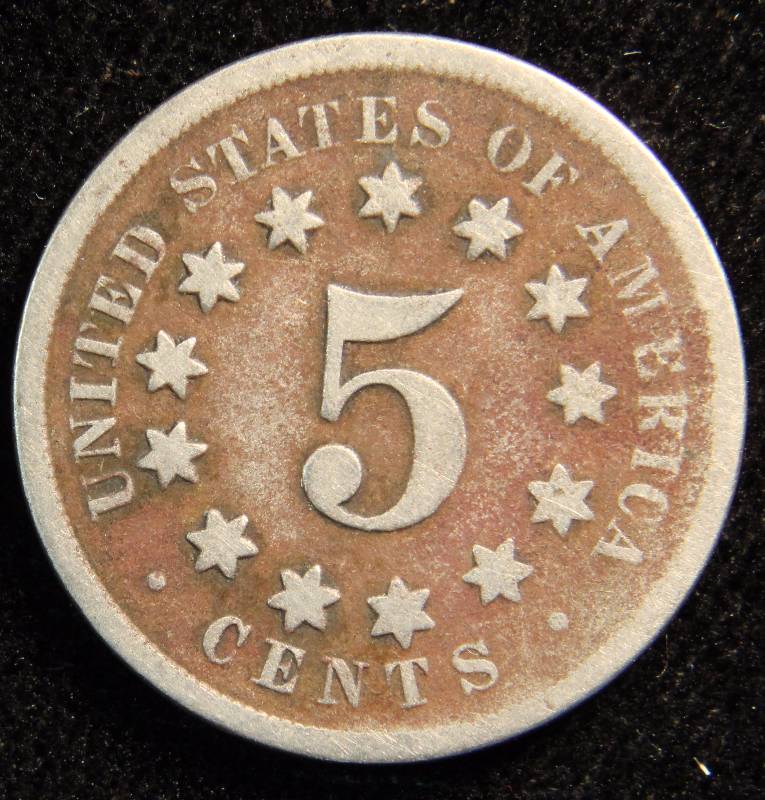 1868 US SHIELD NICKEL