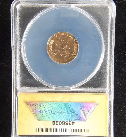 1909 VDB LINCOLN WHEAT CENT MS 64RB ANACS