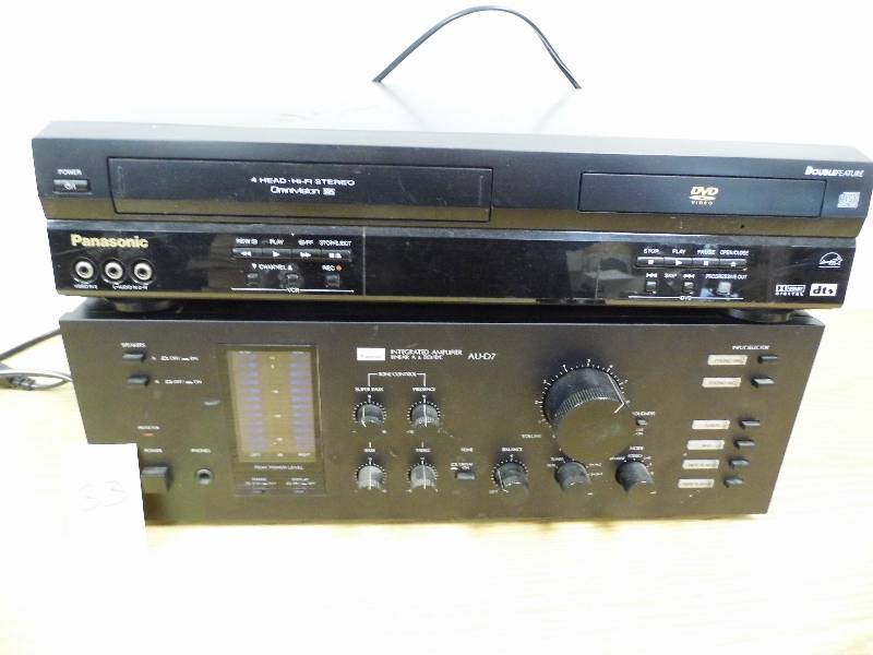 Panasonic DVDVCR & Sansui Amp