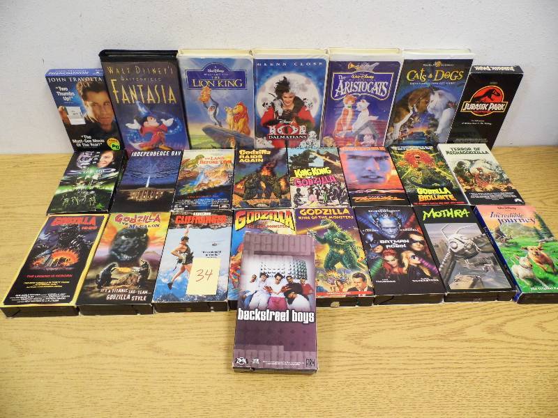 VHS Tapes w Tote