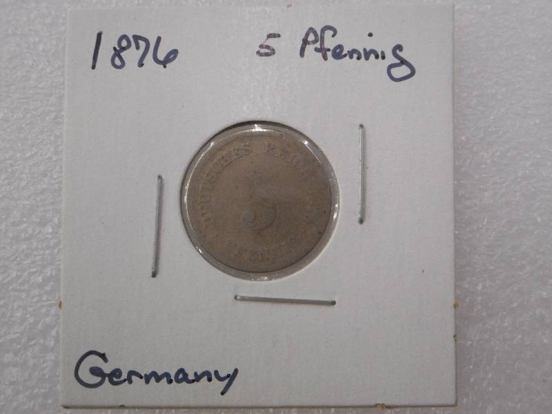 1876-D German Empire, 5 Pfenning ...