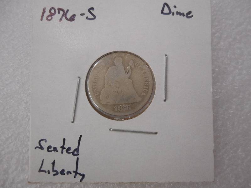 1876-S Seated Liberty Dime, Circula...