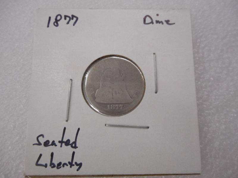 1877 Seated Liberty Dime, Circulate...