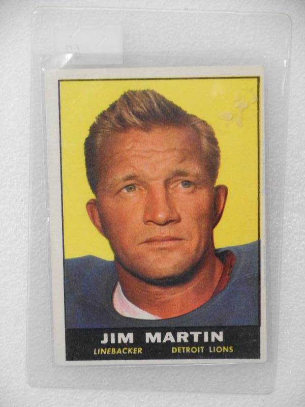1961 Topps Vintage Football Card,  ...